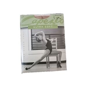 NEW CAPEZIO Ultra Soft STIRRUP Tights TAN NUDE #1861 Adult S/MED Dance Ballet